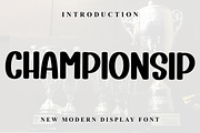 Championsip, a Script Font by FreshTypeINK (Thumbnail 1 of 8)