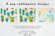 Watercolor cactus 20oz Tumbler, an Object Graphic by AnastasiaWatercolor (Thumbnail 3 of 3)