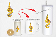 Unicorn Horn Clipart, a Graphic by Artnoy (Thumbnail 4 of 5)