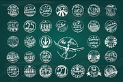Beer Cap Badges Bundle, an Illustration by mollyli.ai (Thumbnail 1 of 2)