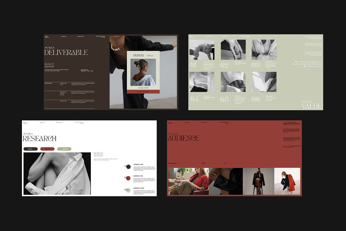 Nuxen Brand Strategy Presentation Te, a Presentation Template by Slide-Agency (Photo 3 of 11)