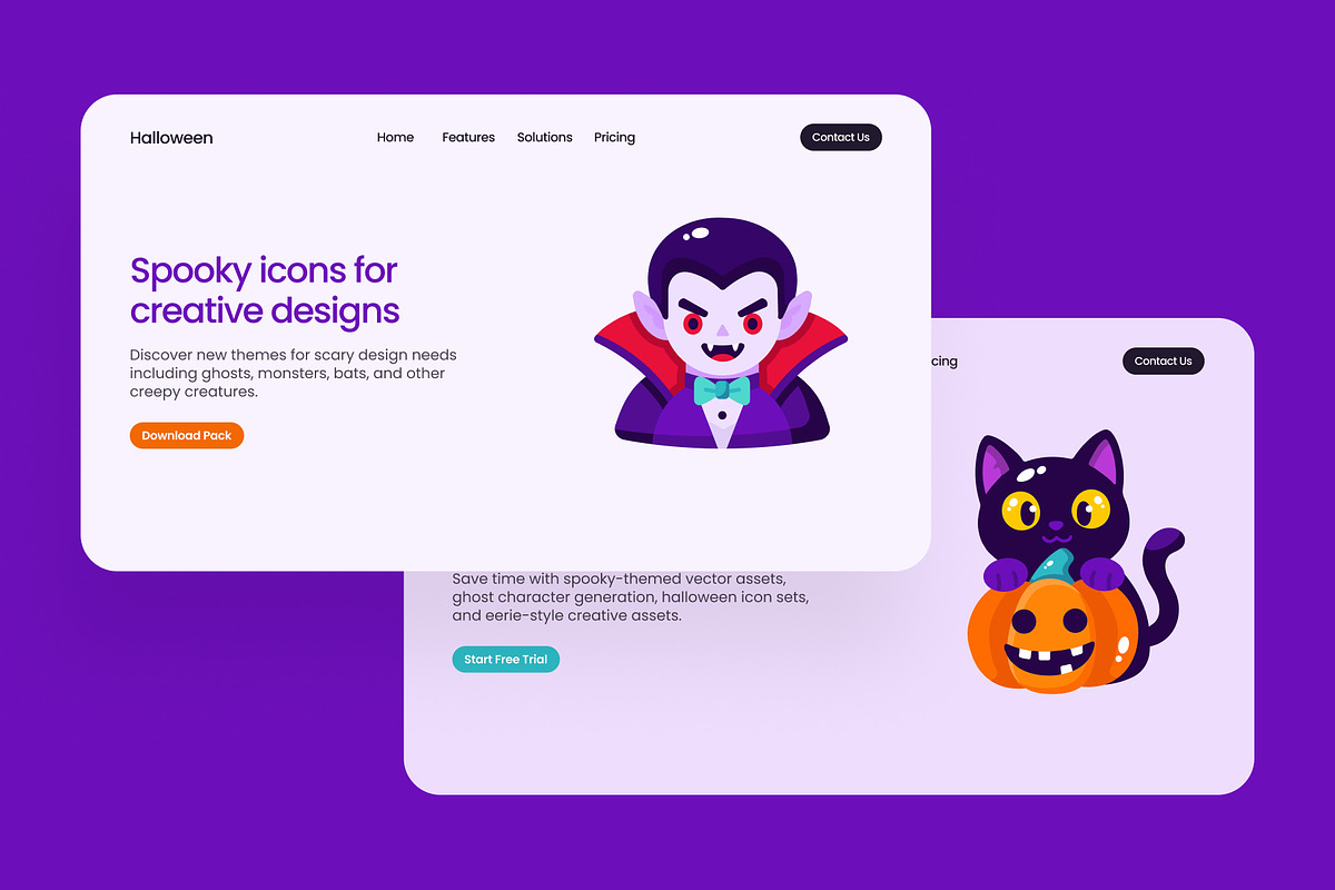 110 Halloween Flat Bundle Icons, an Emoji Icon by Prosymbols (Photo 3 of 11)