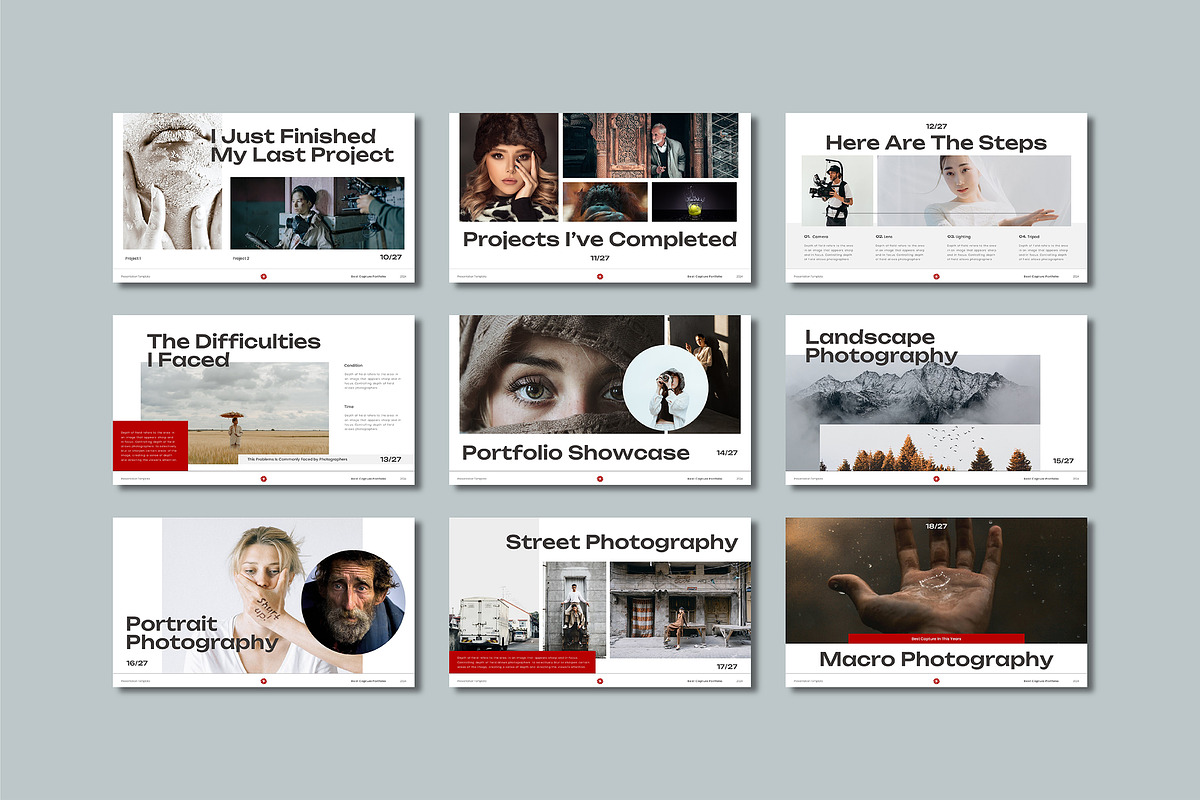 Photography Portfolio Google Slide, a Presentation Template by VanillineGraph (Photo 3 of 4)