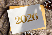 New Year greeting card, a Wallpaper Graphic by Elen_Art (Thumbnail 2 of 3)