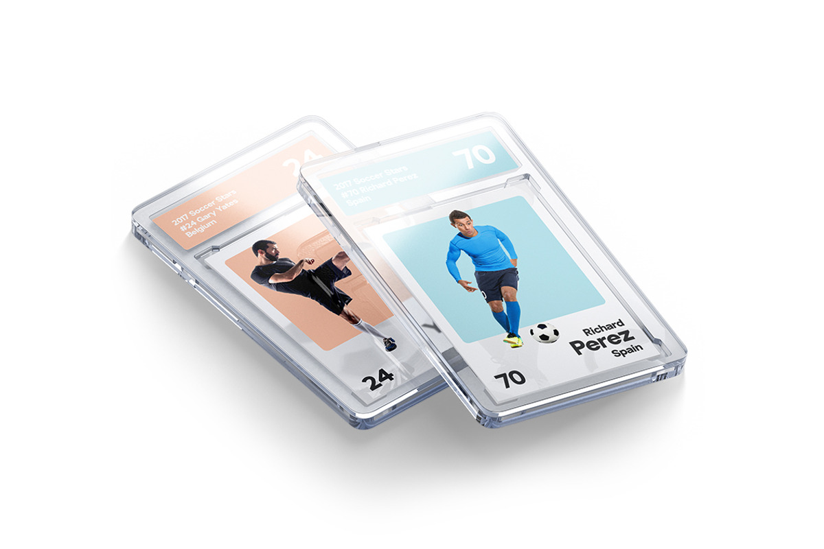 Trading Card Mockups, a Merchandise Mockup by rebrandy (Photo 7 of 12)