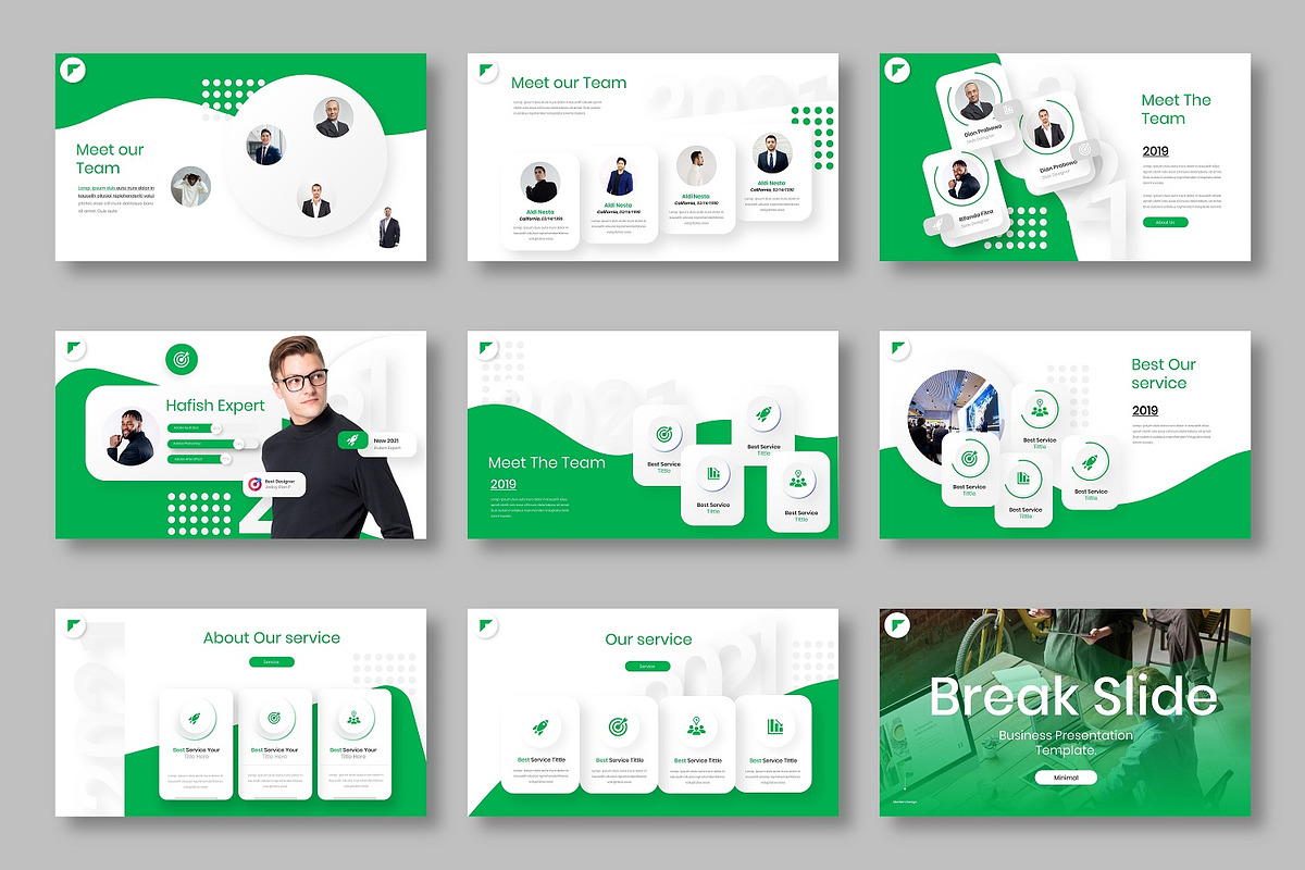 Hafish – Business PowerPoint, a Presentation Template by Dens Creative Studio (Photo 3 of 6)