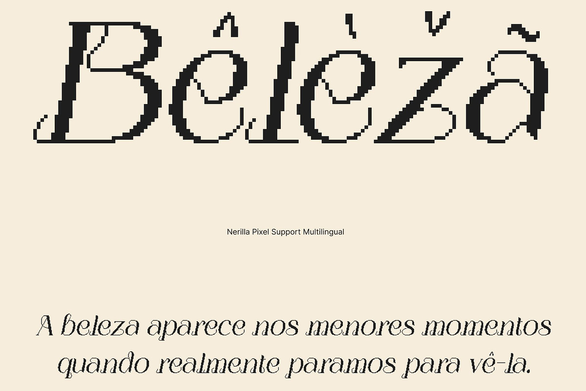 Nerilla Pixel, a Serif Font by Craft Supply Co. (Photo 5 of 8)