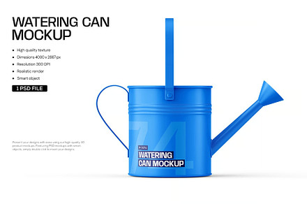 Watering Can Mockup, a Household Mockup by zphotographystudio