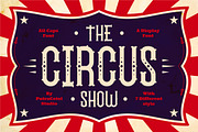 The Circus Show - Display Font, a Serif Font by PutraCetol Studio (Thumbnail 1 of 7)