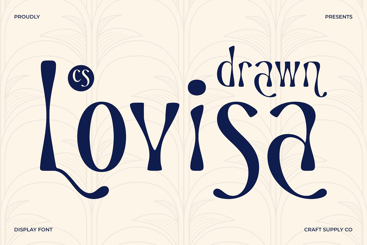 CS Lovisa Drawn, a Sans Serif Font by Craft Supply Co. (Photo 1 of 8)