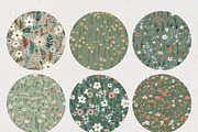 Sage Green Flower Paper Patterns, a Pattern Graphic by Natural Planners (Thumbnail 2 of 5)
