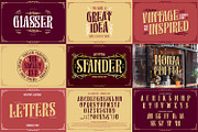 Vintage Font Bundle 4, a Symbol Font by Vintage Division (Thumbnail 9 of 12)