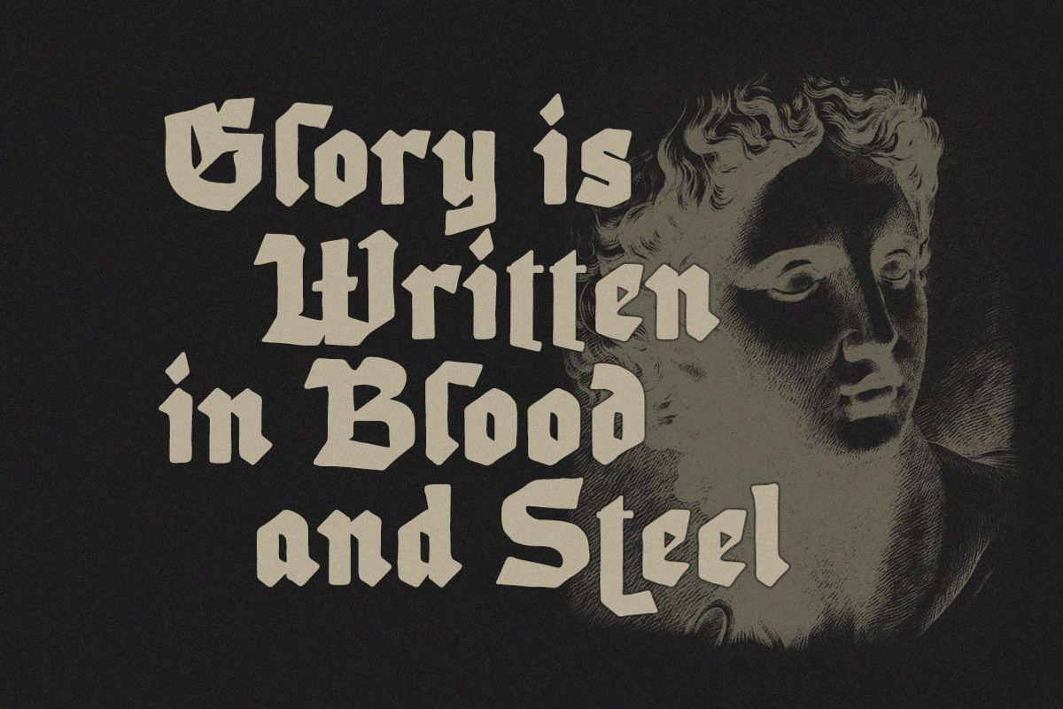 Eldrake Blackletter Font, a Blackletter Font by Letterhend Studio (Photo 9 of 11)