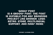 Ganxy - Retro Display Font, a Sans Serif Font by QR Design Studio (Thumbnail 7 of 12)