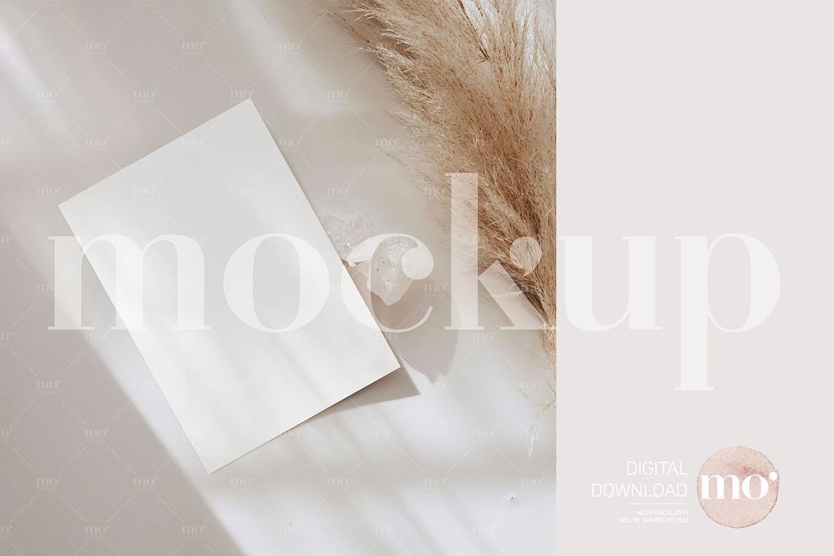 Minimal 5x7 Card Mockup, a Product Mockup by MoMockups (Photo 3 of 5)
