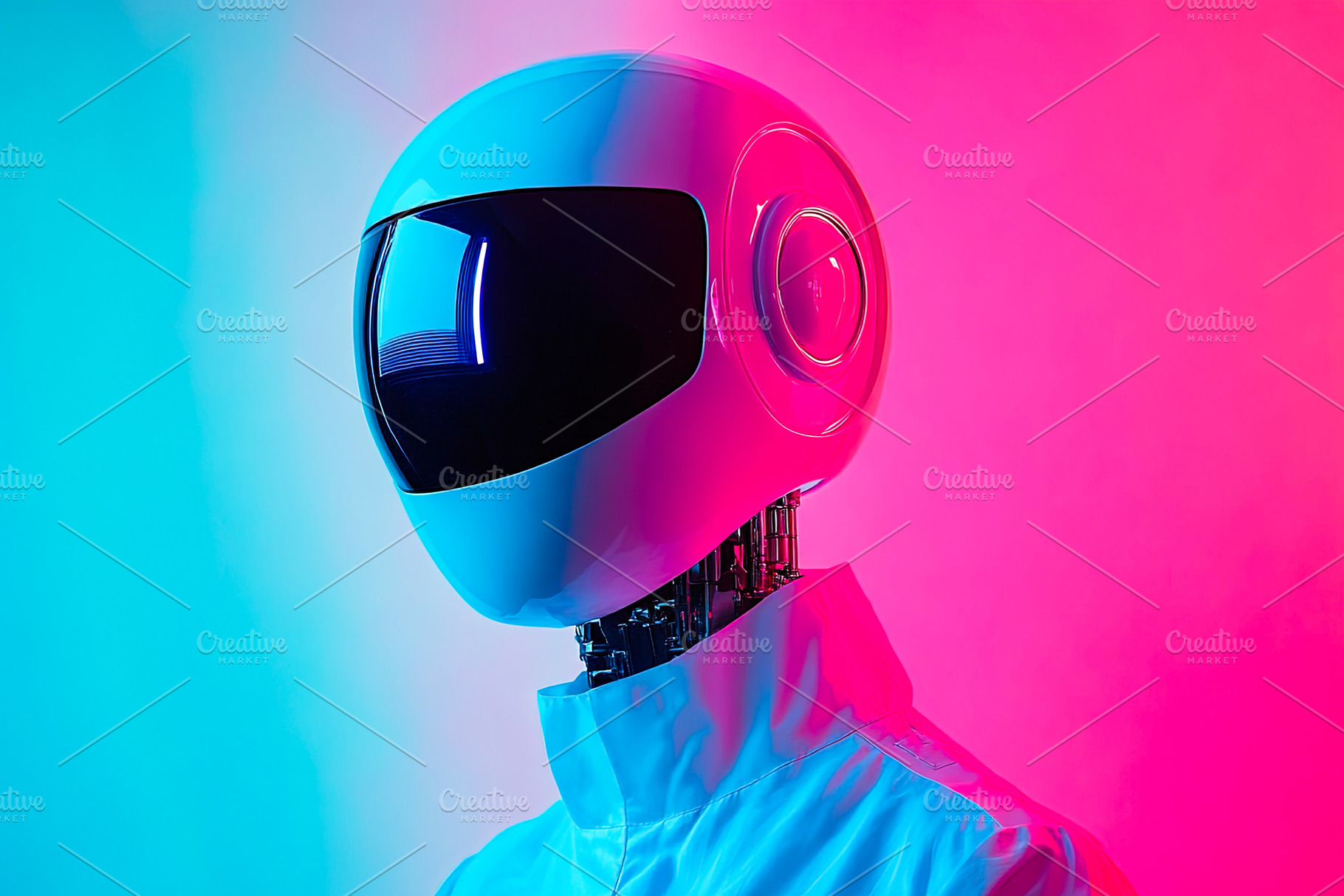 Futuristic Robot Portrait, a Technology Photo by Ales Munt