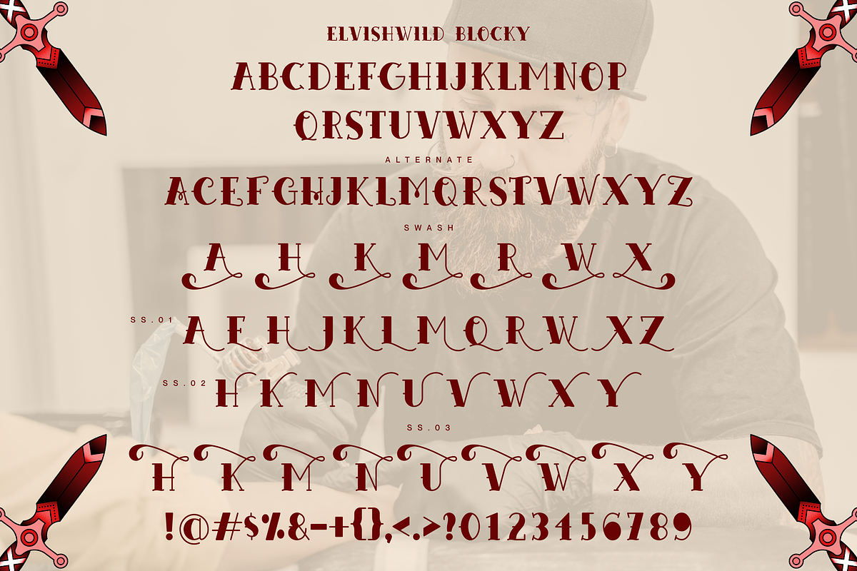 Elvishwild Font, a Script Font by Allouse Studio (Photo 9 of 17)
