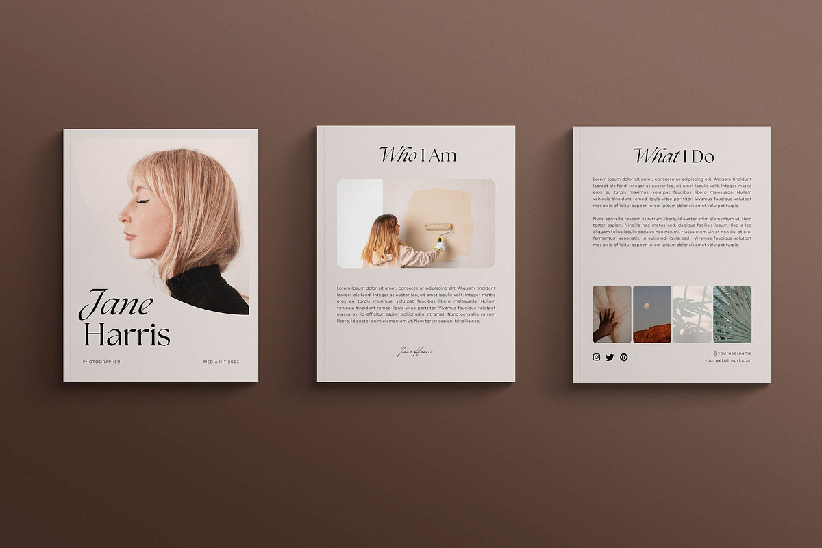 Media Kit Canva Template | EARTHY, a Print Template by Sierra Creative Studio (Photo 3 of 10)