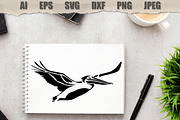 Stencils Pelican Bird, an Animal Illustration by MARYCRAFTIRIA (Thumbnail 2 of 3)