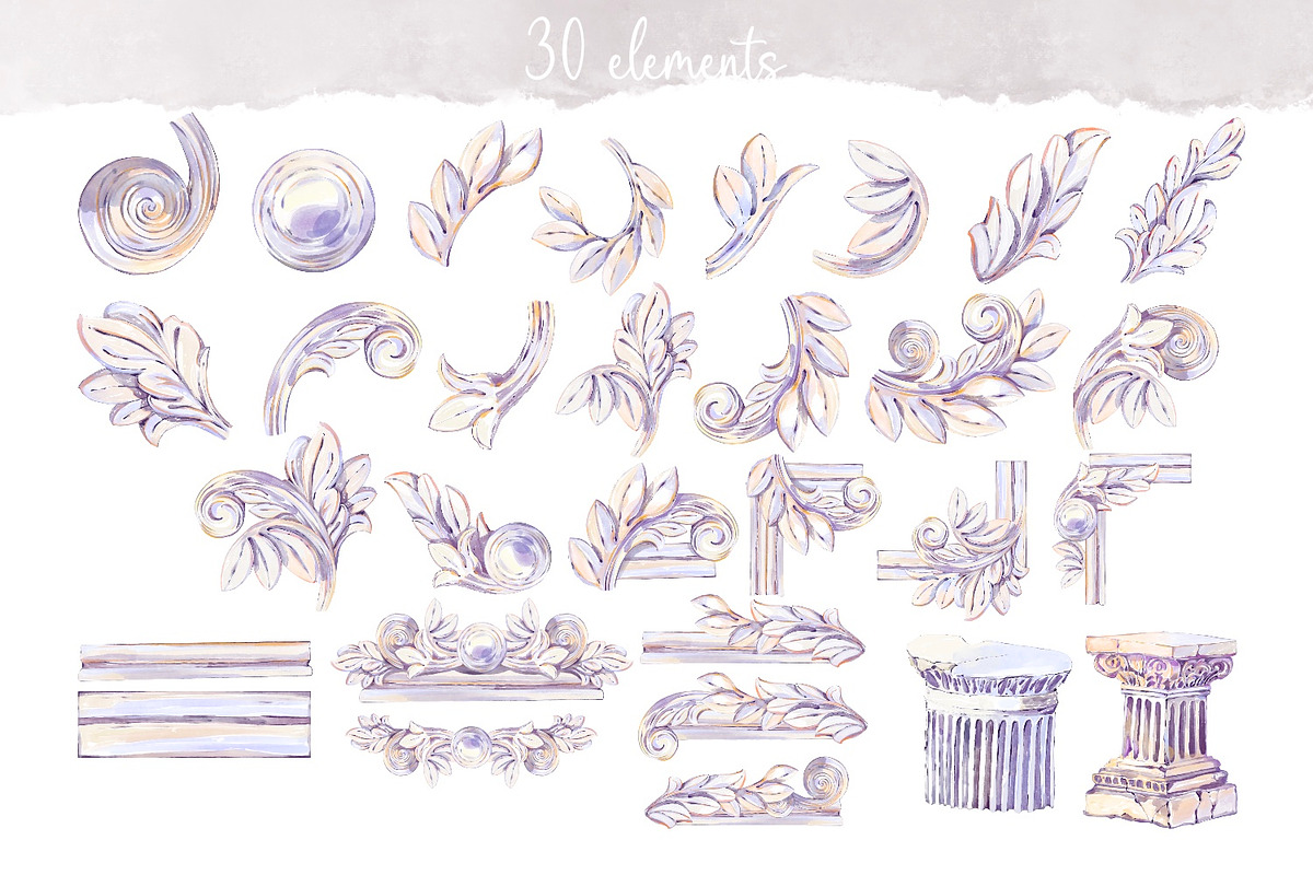 Antique Aesthetic Garden Watercolor, a Decorative Illustration by Shabbypie (Photo 7 of 15)