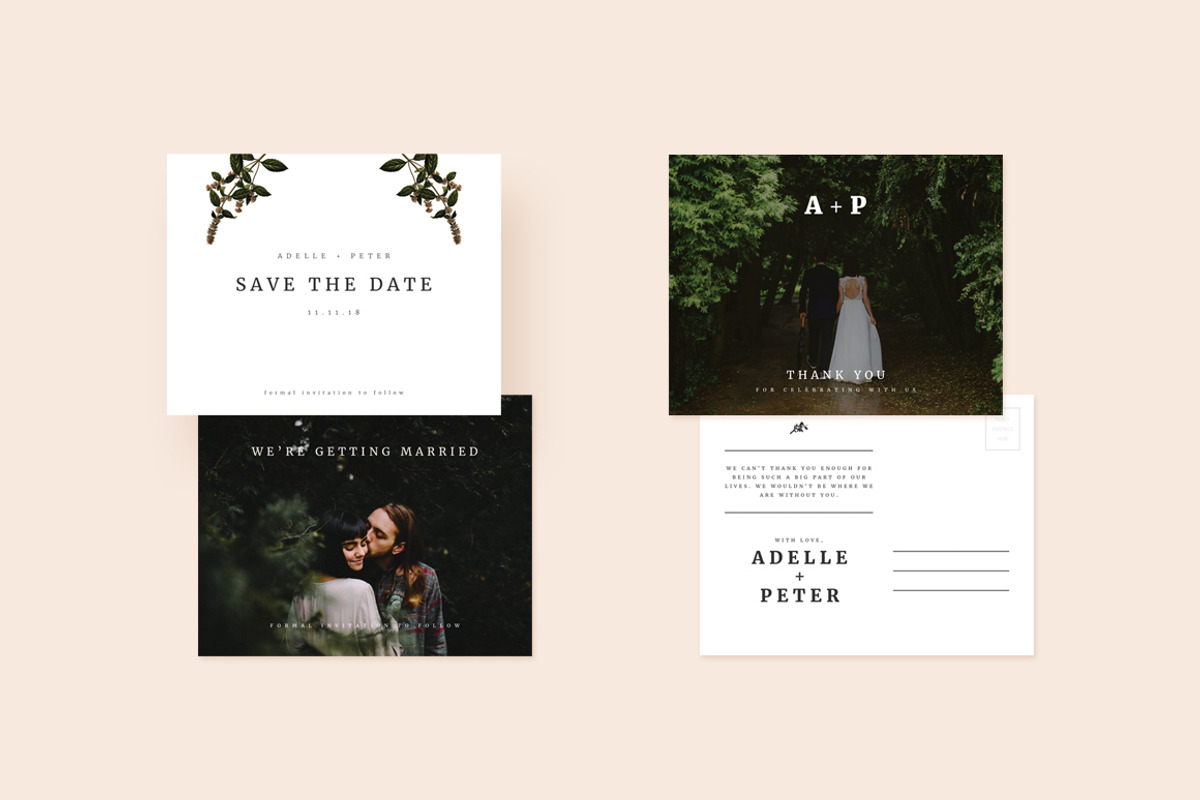 Simply Modern Wedding Suite, an Invitation Template by Prixel Creative (Photo 4 of 5)