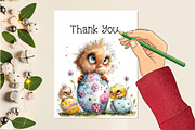 Watercolor Easter Chicks Clipart, an Illustration by Creative Art (Thumbnail 7 of 8)