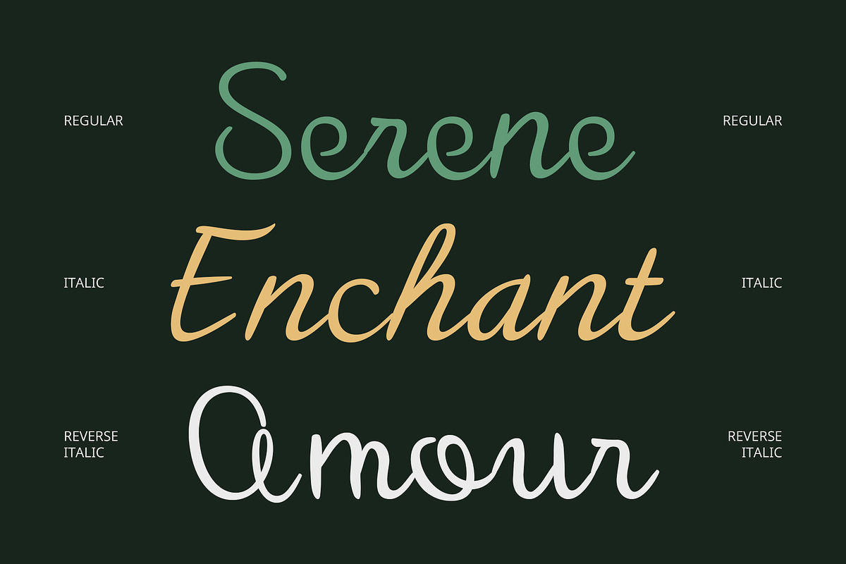 CS Gifted – Script Font, a Script Font by Craft Supply Co. (Photo 6 of 8)