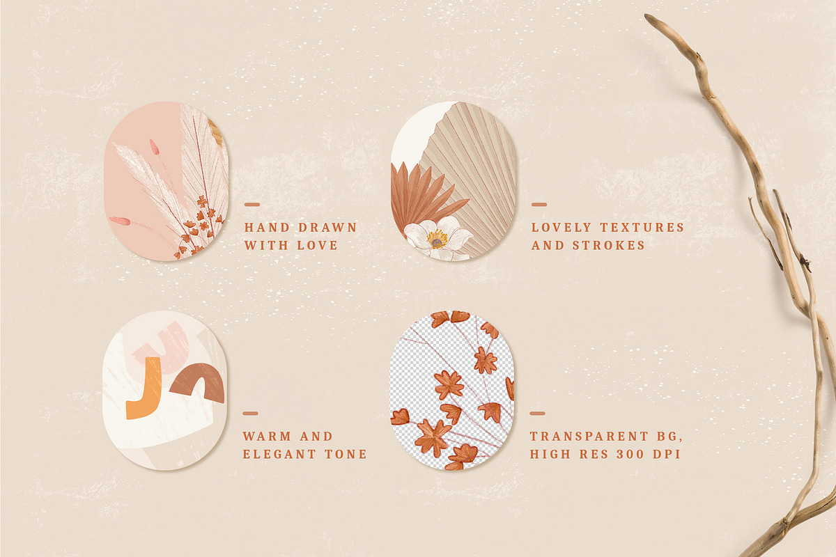 Minimalist Boho Collection, a Texture Illustration by imajineko (Photo 4 of 14)