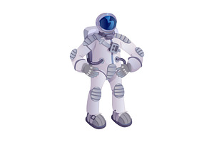 Spaceman Cartoon Illustration