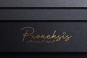 Luxury Mockup - Golden Embossed