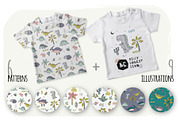 DINO. Design set., an Animal Illustration by kuchuk_design (Thumbnail 2 of 6)