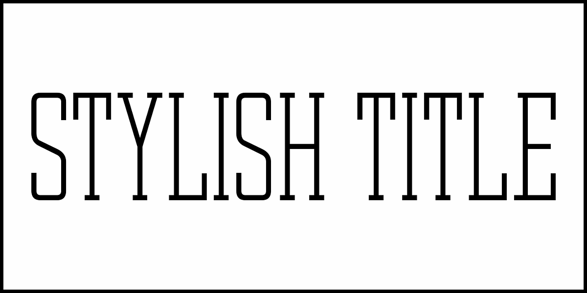 Stylish Title JNL, a Slab Serif Font by Jeff Levine Fonts (Photo 2 of 5)
