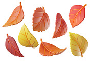 Cute 3D Autumn Leaves, a Plants & Tree 3D Model by Hannet (Thumbnail 2 of 5)