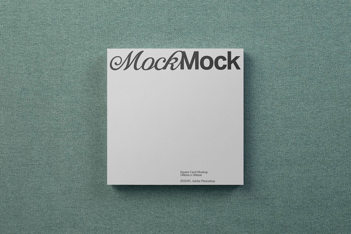 Square Card Mockup / Album Cover, a Product Mockup by MockMock Mockups (Photo 1 of 4)