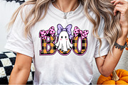 BOO Cute Halloween Ghost Checkered P, an Illustration by Sublimation Artist (Thumbnail 7 of 9)