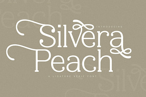 Silvera Peach A Ligature Serif Font