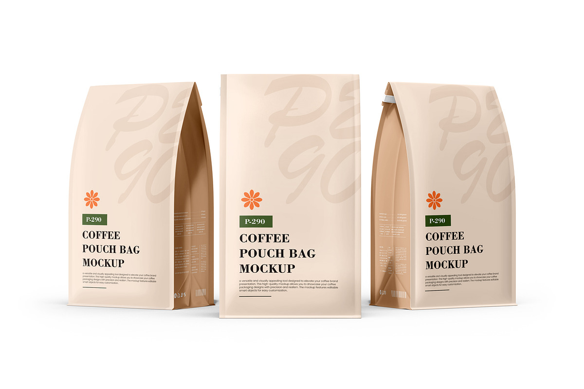 Coffee Pouch Packaging Design Mockup, a Packaging Mockup by Ram Studio (Photo 11 of 11)