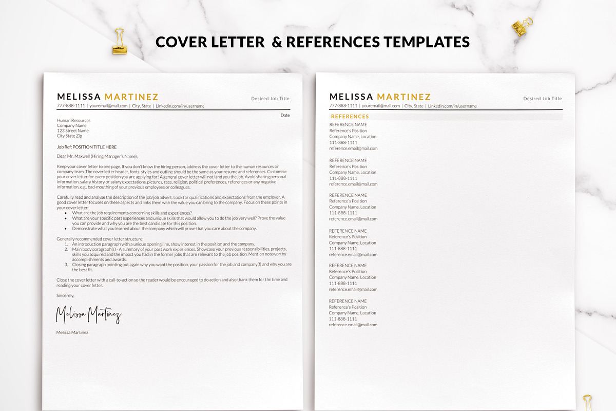 ATS Friendly Resume Template Gold, a Resume Template by BestResumes.Co (Photo 3 of 9)