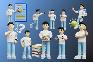 Character Icon 3D Illustration