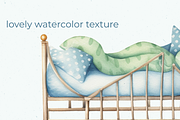 Baby boy room-watercolor set, a Decorative Illustration by dal digtal (Thumbnail 4 of 5)
