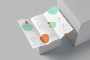 US Letter Trifold Brochure Mockups