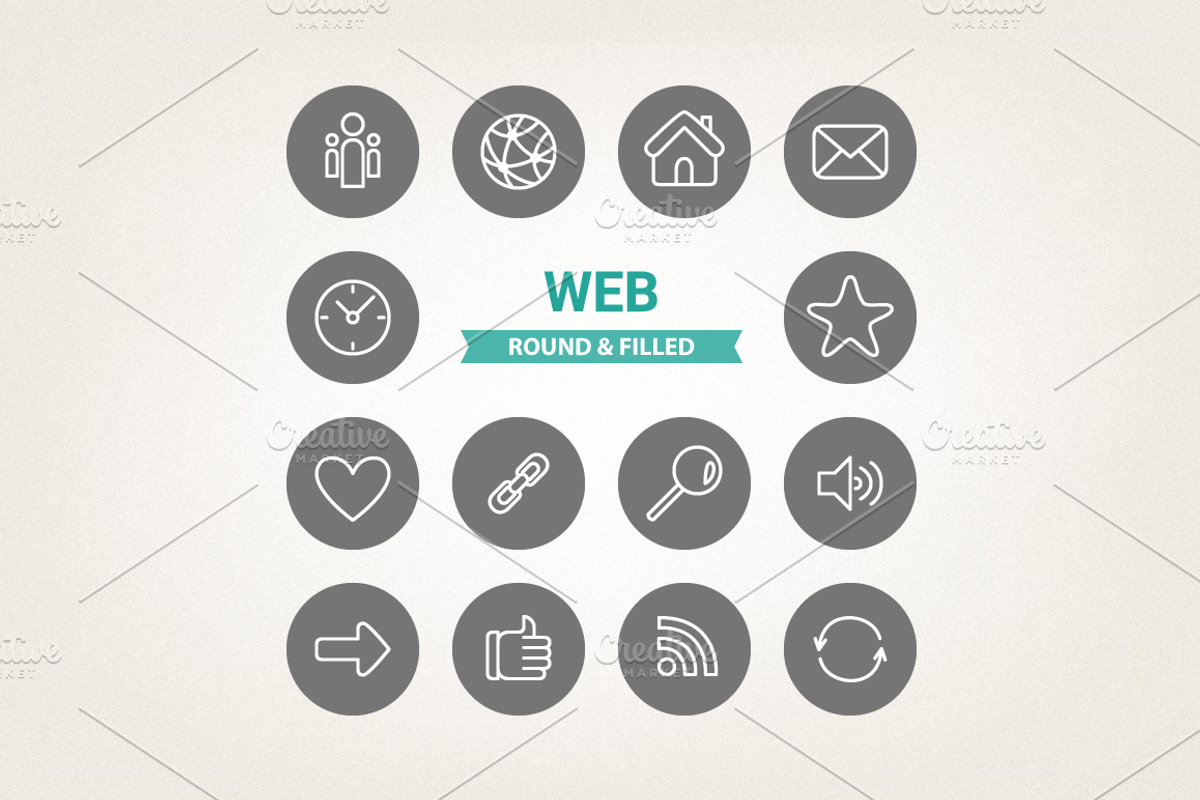 Circle web icons preview 4