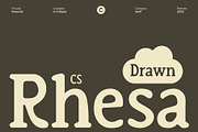 CS Rhesa Drawn, a Serif Font by Craft Supply Co. (Thumbnail 1 of 8)