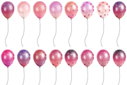 Pink Ombre Balloons Clip Art, an Illustration by Kandace Lalo Designs (Thumbnail 5 of 9)