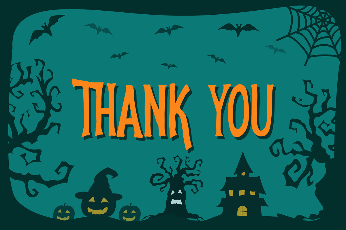 Hayowen Spooky Typeface + Extras, a Serif Font by Fikry Alfatih (Photo 7 of 7)