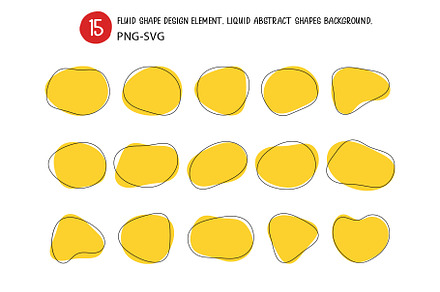 Fluid shape design element.