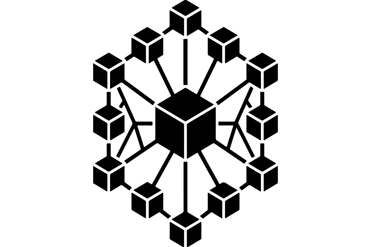 Blockchain and network illustrations, a Technology Illustration by balal (Photo 8 of 13)
