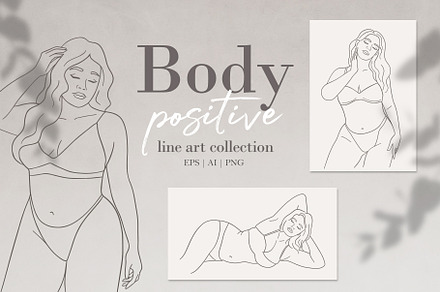 Body Positive Line Art Collection