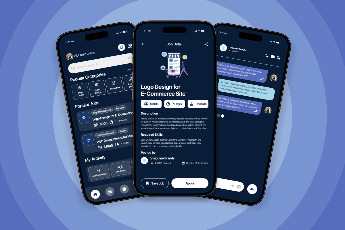 Jobist - Freelance Marketplace App, an App Template by productype1 (Photo 4 of 5)