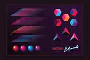 1980s Synthwave Toolkit, an Illustration by Polar Vectors (Thumbnail 15 of 18)